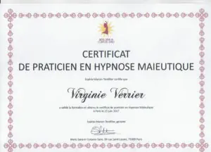 Certificat de praticien hypnose maieutique